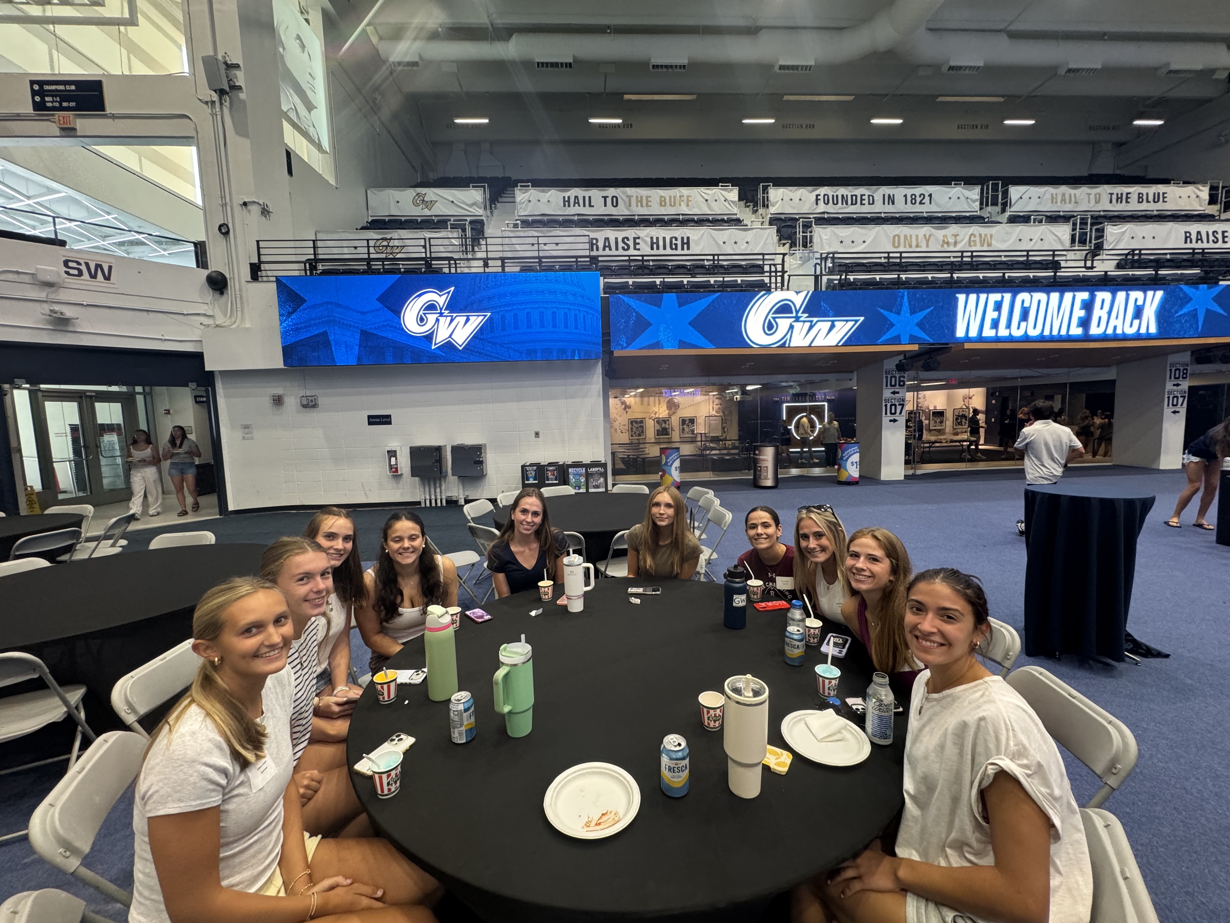 Team gathered at Smith Center