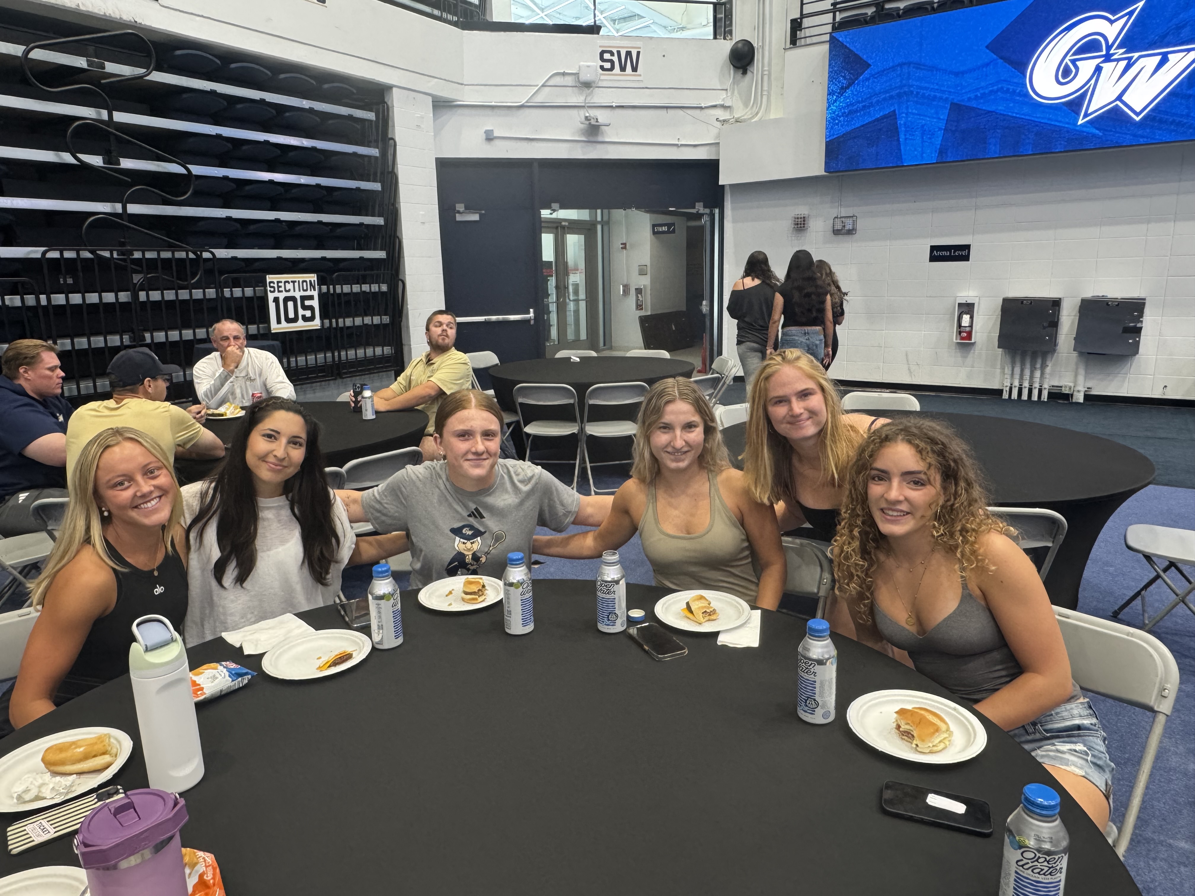 Athletes' BBQ table
