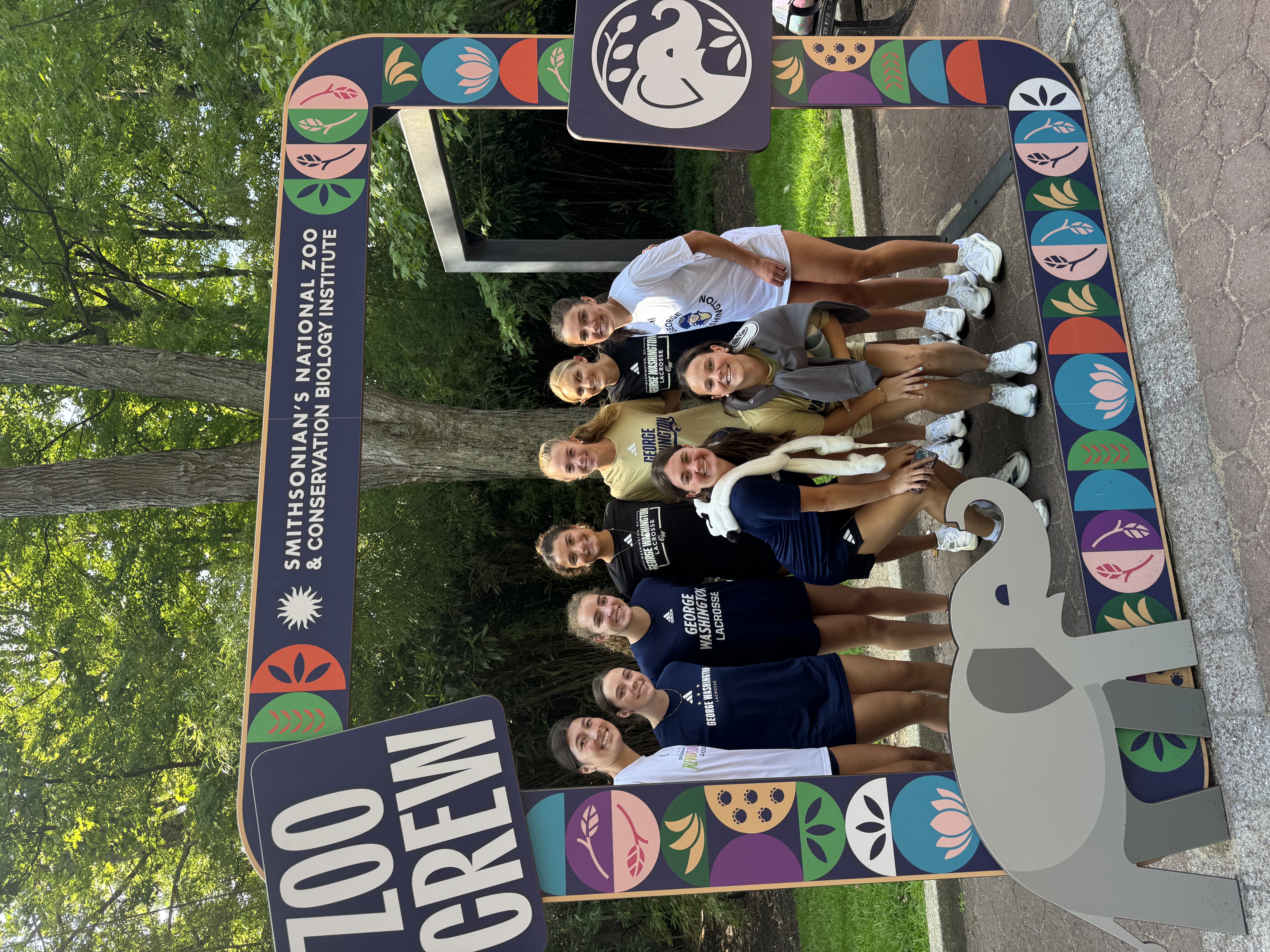 Zoo Crew photo frame with the team